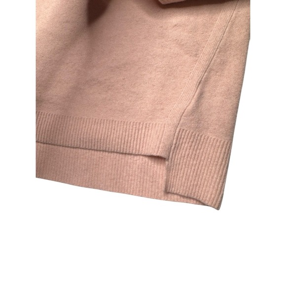 Free People Women's Pink Wool Blend Cropped Sweater XS Oversized Comfy - Picture 4 of 8